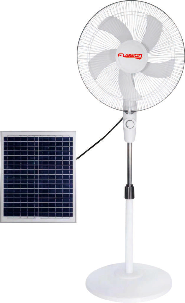 Fussion Solar Rechargeable 16"Inch Stand Fan FT63