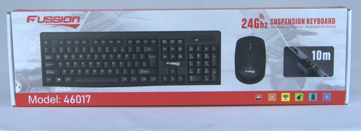Fussion Wireless Keyboard & Mouse - 46017