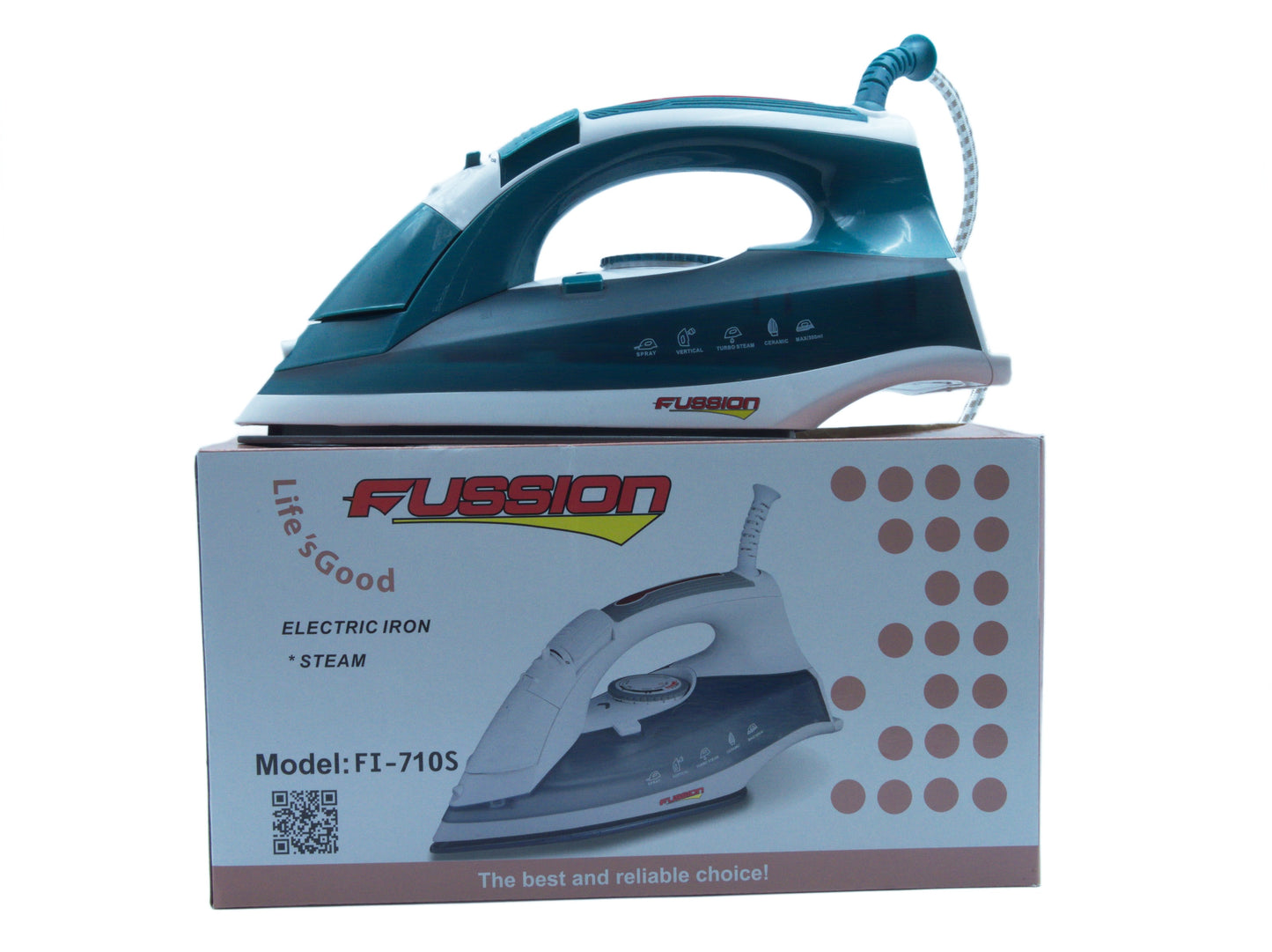 Fussion FI-710S Steam Iron 2200 W - Dry, Steam & Spray Function
