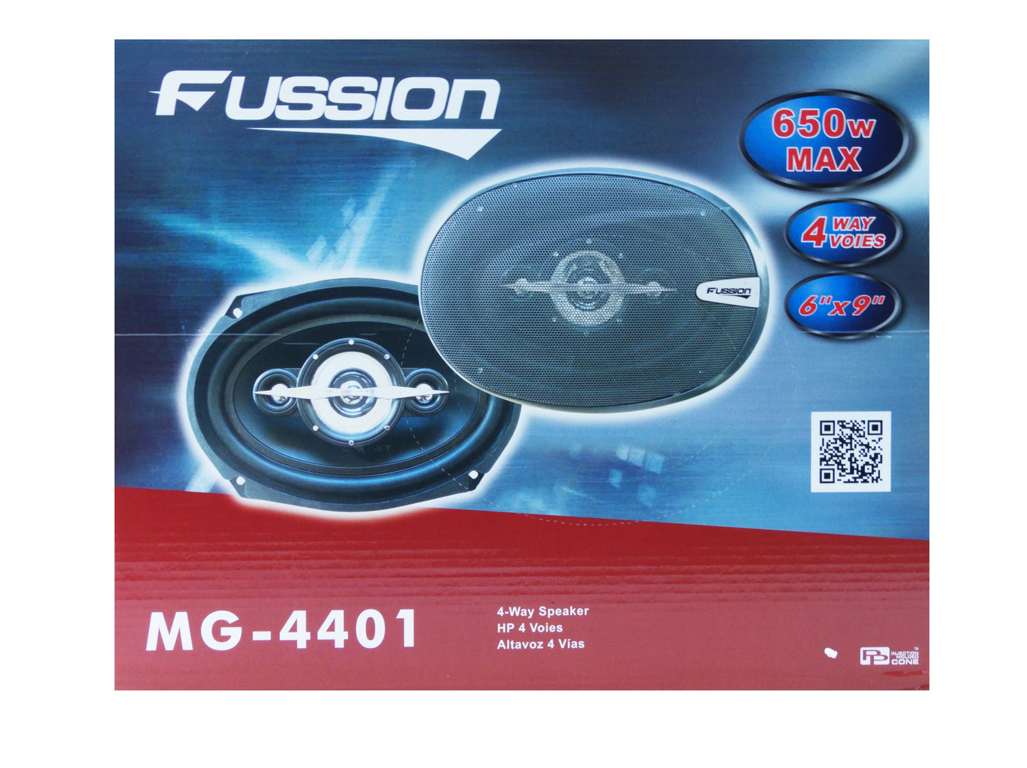 Fussion MG-4401 4-Way Car Speaker (650W Max)