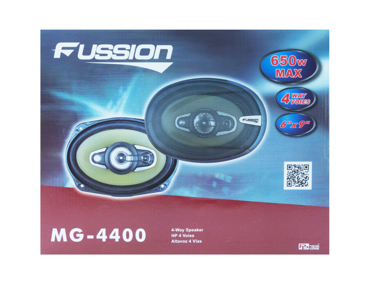 Fussion MG-4400 4-Way Car Speaker (650W Max)