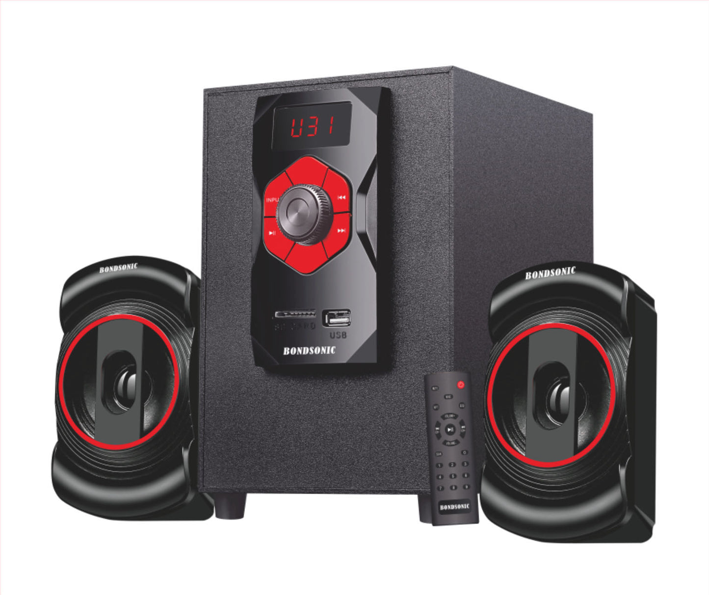 Bondsonic 40Watts 2.1CH Multimedia Wireless Speaker SD-29BT