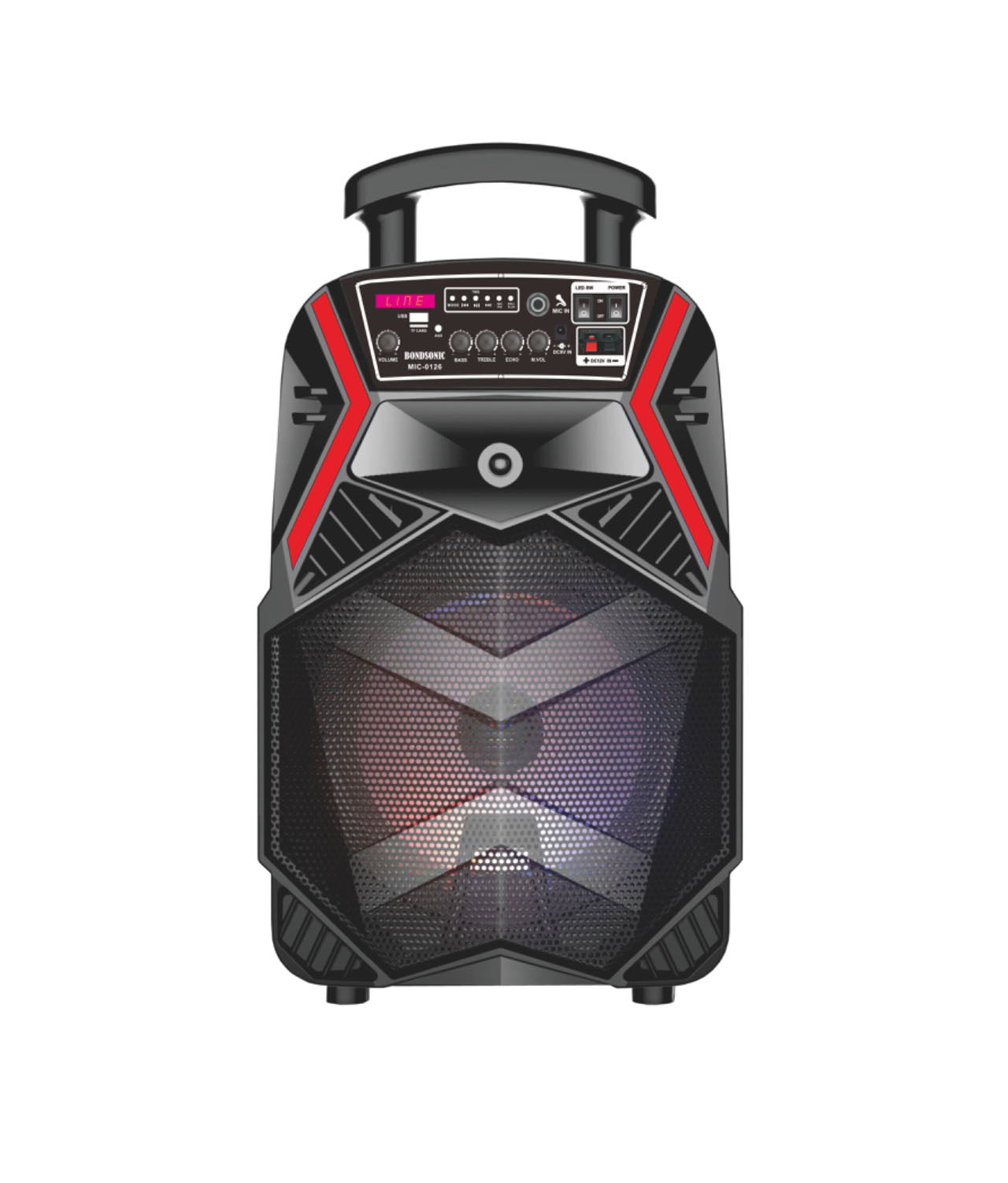 Bondsonic 12"Inch Trolley Speaker MIC0128