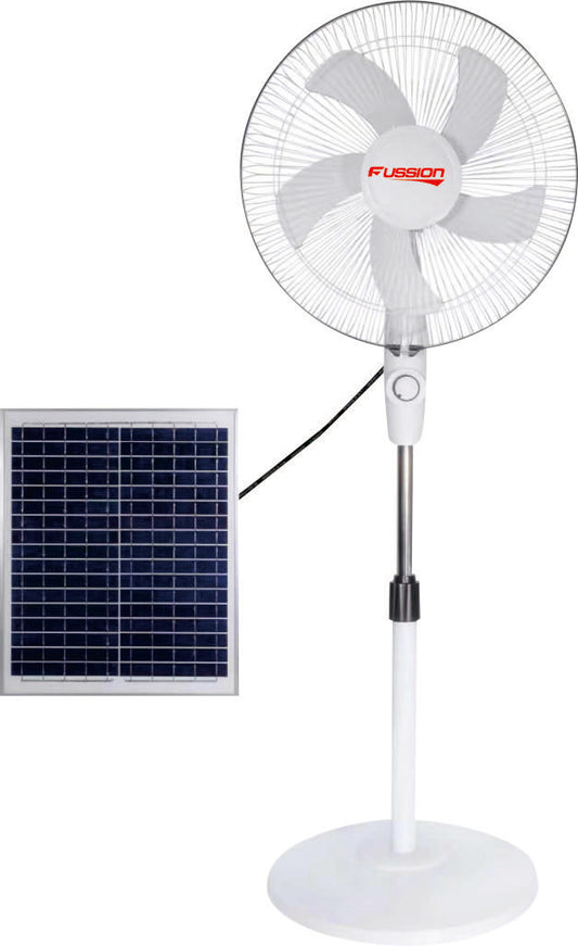 Fussion Solar Rechargeable 16"Inch Stand Fan FT63