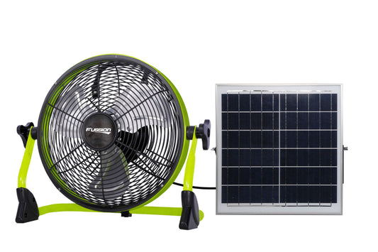 Fussion Solar Rechargeable 14"Inch Floor & Table Fan FT64