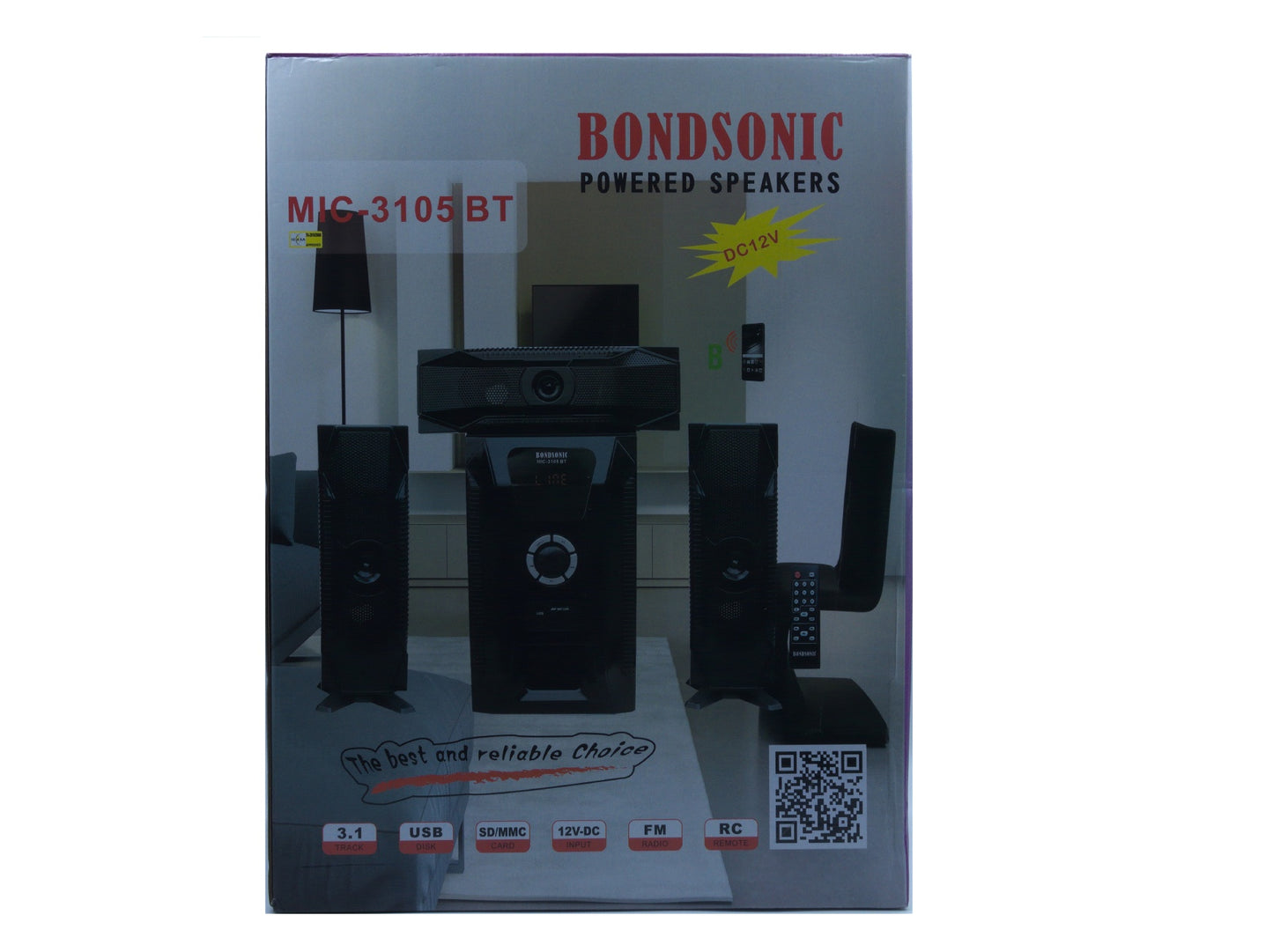 Bondsonic 3.1 Powered Speaker - MIC3105BT