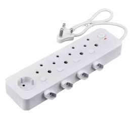 Picsa - 9 ways Independent multi plug sockets (White Color) - PS-P02-09K